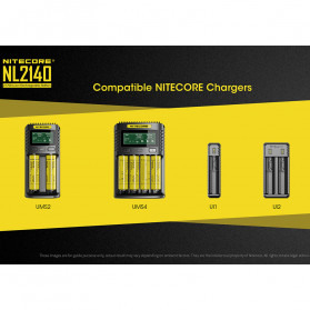 NITECORE 21700 Baterai Li-ion 4000mAh 3.6V - NL2140 - Black/Yellow - 3