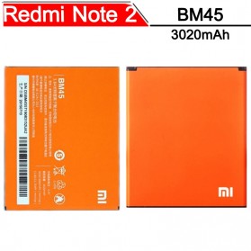 Baterai Smartphone - Baterai Xiaomi Redmi Note 2 3020mAh - BM45 (Replika 1:1) - Orange