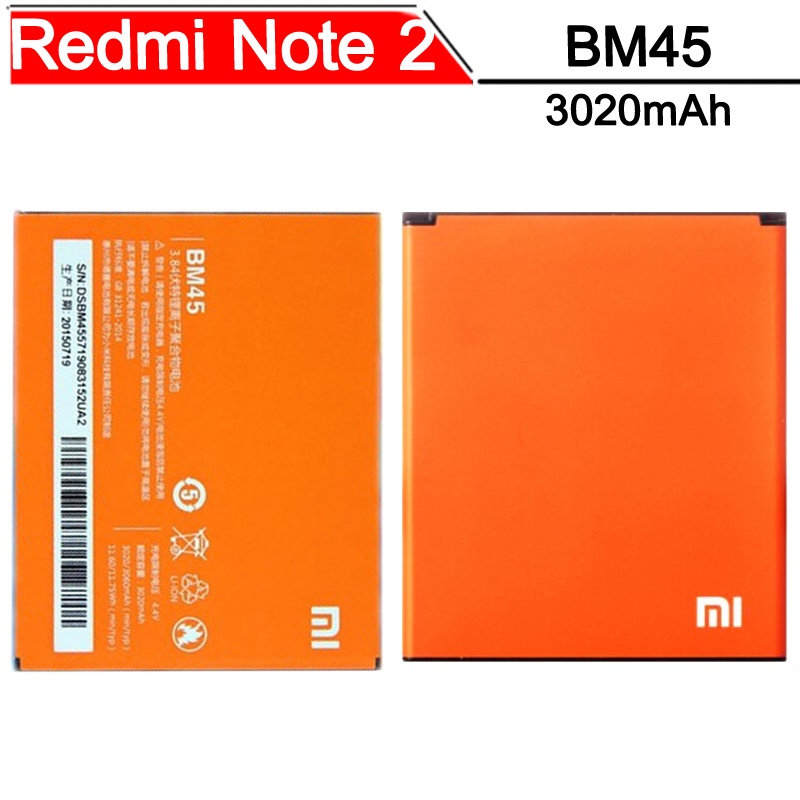 Baterai Xiaomi Redmi Note 2    3020mAh - BM45 (Replika 1:1