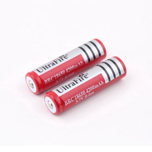 UltraFire Rechargeable Battery for LED Flashlight 3.7V 4200mAh with