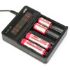 Efest LUC V4 Universal 4 Slot Battery Charger with LCD - Black