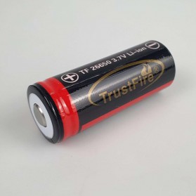 TrustFire Baterai Li-ion 26650 5000 mAh 3.7V Button Top - Black - 1