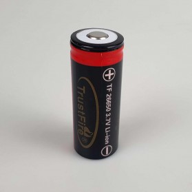 TrustFire Baterai Li-ion 26650 5000 mAh 3.7V Button Top - Black - 2