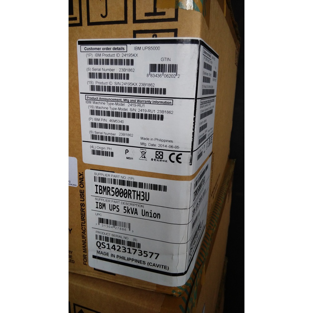IBM UPS5000 HV 5kVA 4.5kW Rack-Mount Uninterruptible Power 