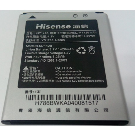 Baterai Hisense T912 T929 E912 U912 U820 E820 1420mAh 