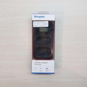 KingMa Charger Baterai 2 Slot for Panasonic Lumix S5 - BM058-BLK22 - Black - 6