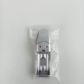 USB Battery Travel Charger for Ni-MH AA/AAA Battery - Silver - 6