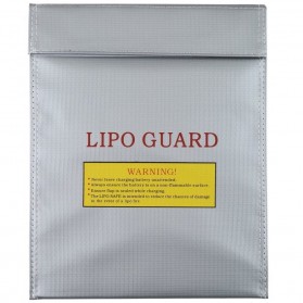 Generic RC LiPo Battery Safety Guard Charge Bag 29 x 22.5 cm - AA401 - Silver