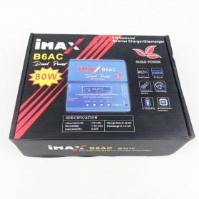 IMAX Charger Baterai LiPo dengan AC Adapter Integrated - B6AC - Blue - 5