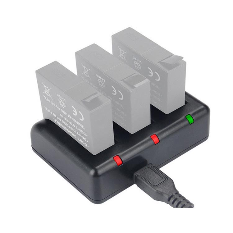 ... KingMa Charger Baterai 3 Slot untuk Xiaomi Yi 2 4K - BM038 - Black - 2 ...