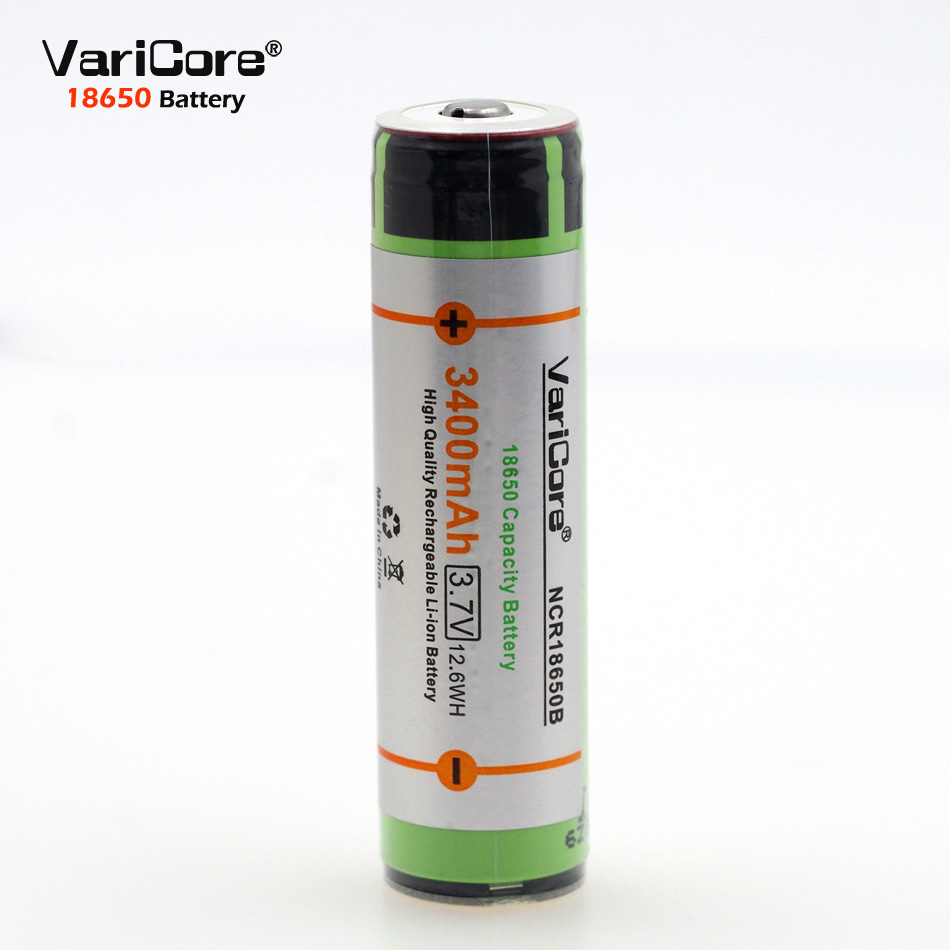 Lithium Ion Battery >> Varicore 18650 Rechargeable Li Ion Battery 3400mah 3 7v Button Top Lithium Ion Battery >> Varicore 18650 Rechargeable Li Ion Battery 3400mah 3 7v Button Top