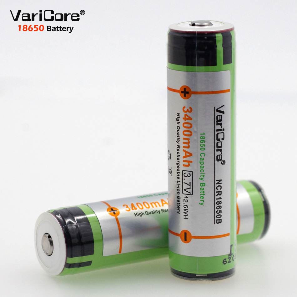 Lithium Ion Battery >> Varicore 18650 Rechargeable Li Ion Battery 3400mah 3 7v Button Top Lithium Ion Battery >> Varicore 18650 Rechargeable Li Ion Battery 3400mah 3 7v Button Top