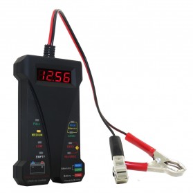 Motopower Tester Baterai Digital Voltmeter Analyzer 12V - CNBJ-805 - Black - 1