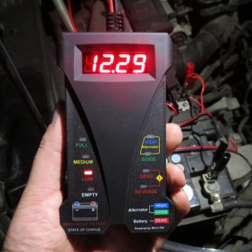 Motopower Tester Baterai Digital Voltmeter Analyzer 12V - CNBJ-805 - Black - 5