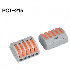 Guillermo Terminal Block Konektor Sambungan Kabel Listrik Plug-in Wire Connector - PCT-215 - Gray