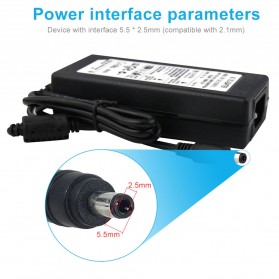 VBS Power Adaptor LED Strip Monitor DC 12V 8A - JCY- 1280 - Black - 3