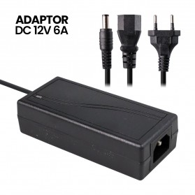 VBS Power Adaptor LED Strip Monitor DC 12V 6A - JC-1260 - Black