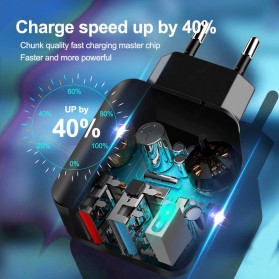 CARPRIE Charger USB Fast Charging QC 3.0 2 Port 3 A - TE-Q820 - Black - 3