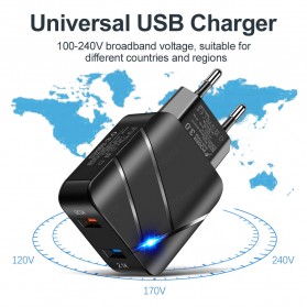CARPRIE Charger USB Fast Charging QC 3.0 2 Port 3 A - TE-Q820 - Black - 4