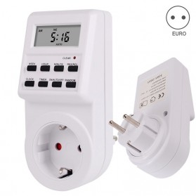 SINOTIMER Stop Kontak Digital Timer Switch 230V - TM516 - White