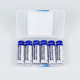DOUBLEPOW Charger Baterai 6 slot for AA/AAA with 6 PCS AA Battery Rechargeable NiMH 1200mAh - DP-B06 - White - 3