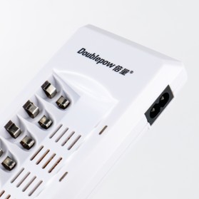 DOUBLEPOW Charger Baterai 8 slot for AA/AAA - DP-K18 - White - 3
