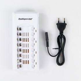 DOUBLEPOW Charger Baterai 8 slot for AA/AAA - DP-K18 - White - 6