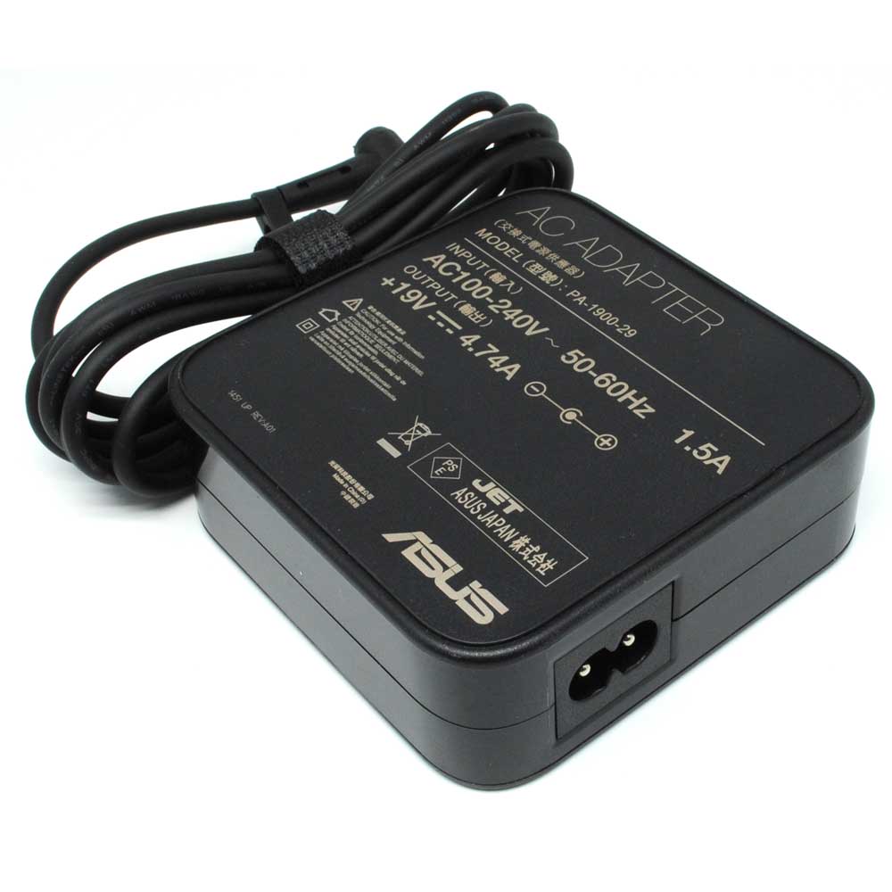 Adaptor Asus Square Shape 19v 4 74a 5 5 X 2 5 Mm Pin Pa 1900 29 Black Jakartanotebook Com