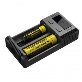 Nitecore Intellicharger Universal Battery Charger 2 Slot for Li-ion and NiMH - New i2 - Black - 2