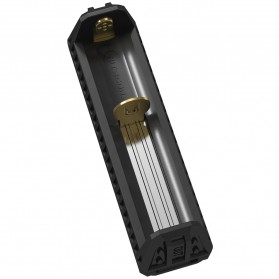NITECORE Flexible Charger Baterai 1 Slot with Power Bank - F1 - Black - 1