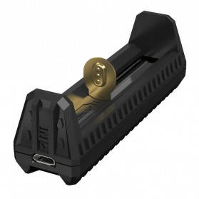 NITECORE Flexible Charger Baterai 1 Slot with Power Bank - F1 - Black - 3
