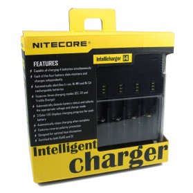 Nitecore Intellicharger Universal Battery Charger 4 Slot for Li-ion and NiMH - i4 - Black - 2