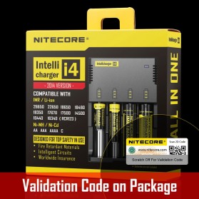 Nitecore Intellicharger Universal Battery Charger 4 Slot for Li-ion and NiMH - i4 - Black - 3