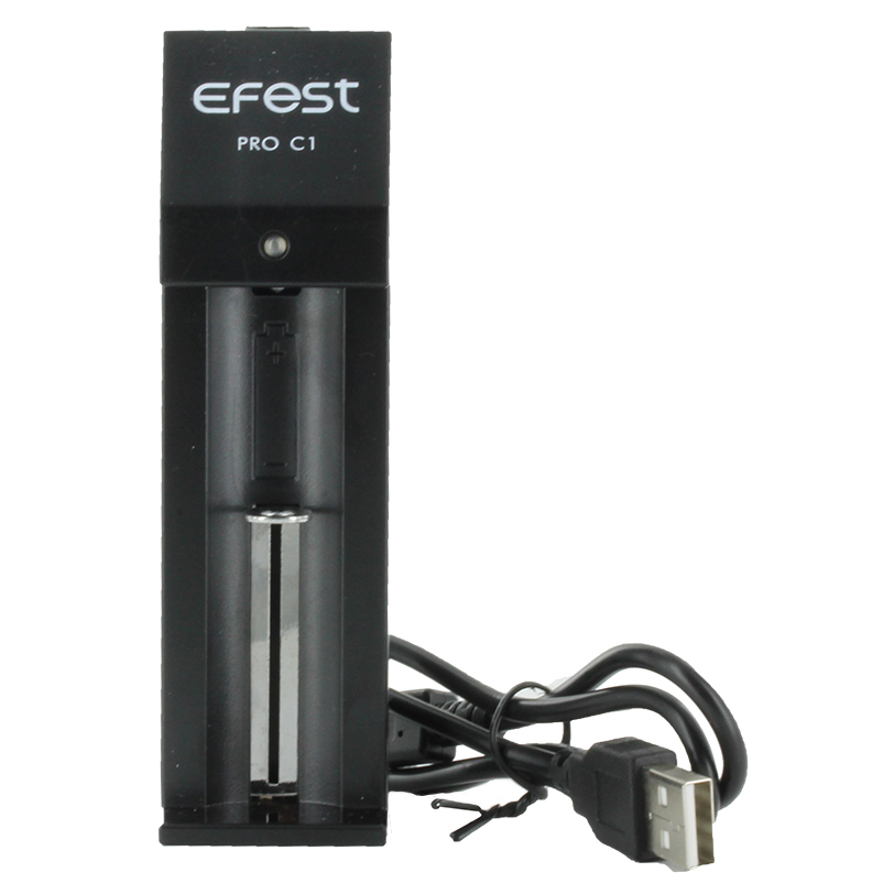 efest pro c1 charger baterai 1 slot for li ion black efest pro c1 charger baterai 1 slot for li ion black