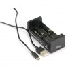 Xtar MC2 Portable Micro USB Dual Battery Charger 2 Slot for Li-ion and IMR - Black