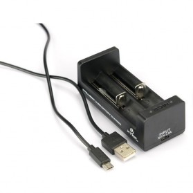 Xtar MC2 Portable Micro USB Dual Battery Charger 2 Slot for Li-ion and IMR - Black
