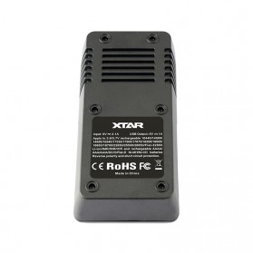 Xtar VC2 Premium Micro USB Battery Charger 2 Slot for Li-ion with LCD Display - Black - 3