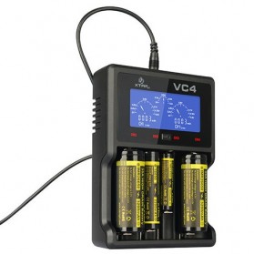 Xtar VC4 Premium Battery Charger 4 Slot for Li-ion and Ni-Mh with LCD Display - Black - 3