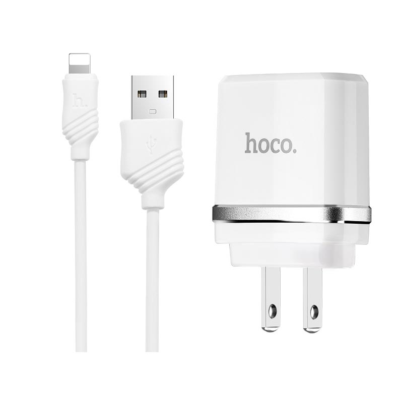 hoco c12a usb charger 2 port 2 4a dengan kabel lighting white jakartanotebook hoco c12a usb charger 2 port 2 4a dengan kabel lighting white jakartanotebook