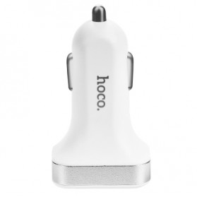 HOCO Z3 Charger Mobil 2 Port 3.1A Fast Charging - Z3-2U - White - 2