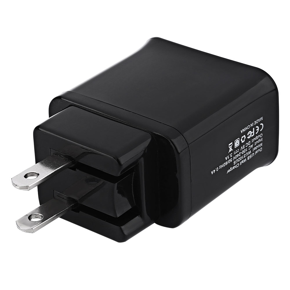 kingma dual usb charger fast charging 3 1a black kingma dual usb charger fast charging 3 1a black