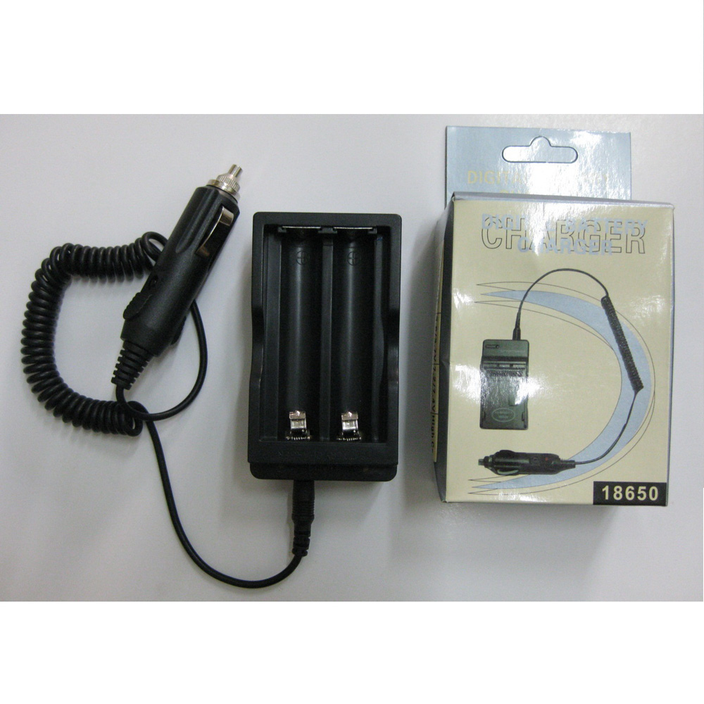 Car Cell Charger 18650 (Dual Battery Slot) - Black - 1 ...