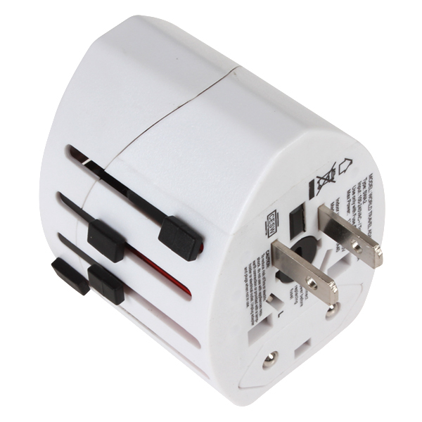 universal travel adapter 4 in 1 eu uk usa with 1a usb port white jakartanotebook universal travel adapter 4 in 1 eu uk usa with 1a usb port white jakartanotebook