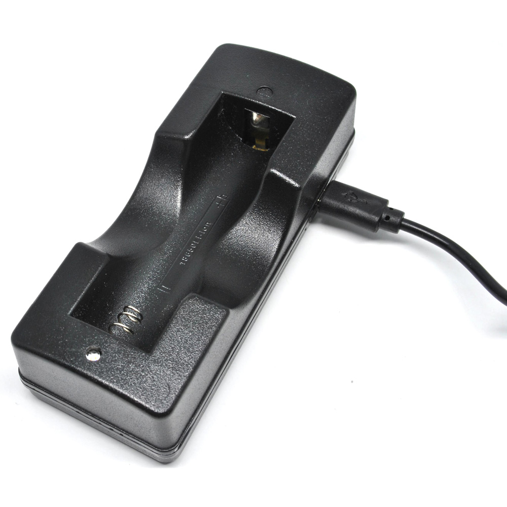 charger baterai 18650 micro usb 1 slot black charger baterai 18650 micro usb 1 slot black