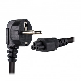 BSOD Kabel Listrik Lubang Tiga (Mickey Mouse) EU Plug untuk Adaptor 1.5m - E125 - Black