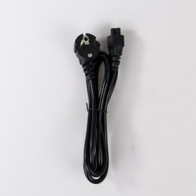 BSOD Kabel Listrik Lubang Tiga (Mickey Mouse) EU Plug untuk Adaptor 1.5m - E125 - Black - 2