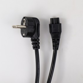 BSOD Kabel Listrik Lubang Tiga (Mickey Mouse) EU Plug untuk Adaptor 1.5m - E125 - Black - 3