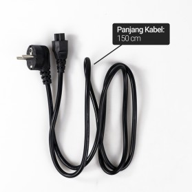 BSOD Kabel Listrik Lubang Tiga (Mickey Mouse) EU Plug untuk Adaptor 1.5m - E125 - Black - 5