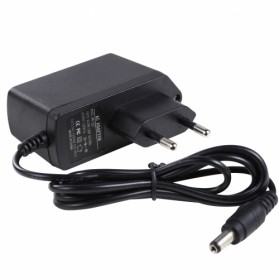 Adaptor Power 12V 1A EU Plug - WW-222 (14 DAYS) - Black - 1
