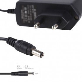 Adaptor Power 12V 1A EU Plug - WW-222 (14 DAYS) - Black - 3